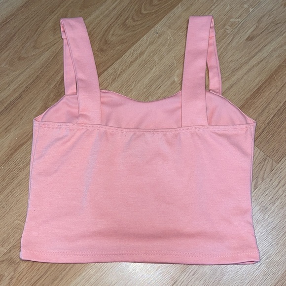 Coral Crop Top - Picture 2 of 3